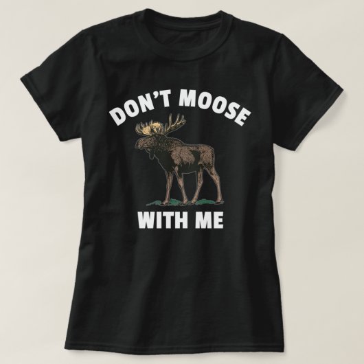 私と一緒に移動しない Tシャツ (デザイン正面)