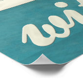 「私と一緒に読んで」プリント ポスター (角)