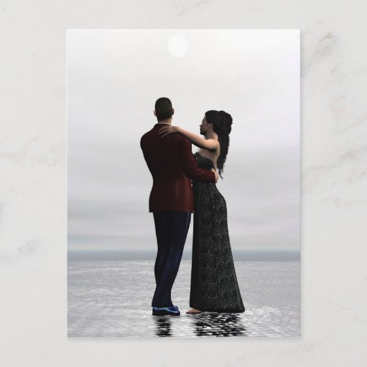 私と一緒に踊る – 踊りカップル葉書 ポストカード (正面)