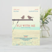 私と一緒に飛ぼう - 結婚式招待状 招待状 (スタンド正面)