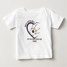 私と一緒に？私の兄はPaws4を持っている ベビーTシャツ