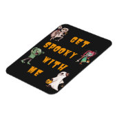 私と不気味ハロウィーンを取る マグネット (左側)