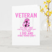 私と他の女性は米国の女性ではなかった退役軍人 カード (黄色い花)