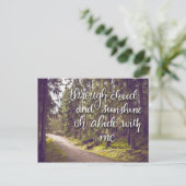 私と共にいて　聖歌　手書きポストカード ポストカード (スタンド正面)