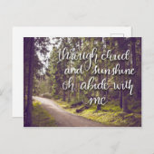 私と共にいて　聖歌　手書きポストカード ポストカード (正面/裏面)