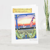 私と共に古い記念日カードを育てて下さい カード (正面)