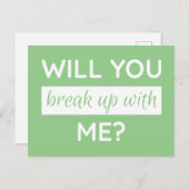 私と別れてくれませんか。間抜け シーズンポストカード (正面/裏面)