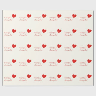 私と包装紙結婚します ラッピングペーパー