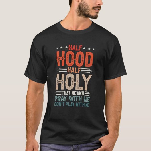 私と半分のフード祈半分の神聖な手段は遊ない Tシャツ (正面)