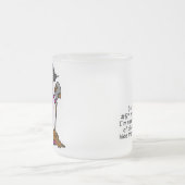 私と台なしにしないで下さい フロストグラスマグカップ (中央)