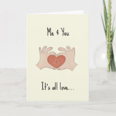 私と君…バレンタインデー カード (正面)