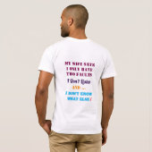 私と妻と私の欠点 Tシャツ (裏面フル)