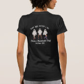 私と式を挙げる前の最後のブー！ハロウィンの独身最後の夜 Tシャツ (裏面)