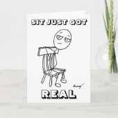 「私と得結婚す実在る」と言って座りなさい。 カード (正面)