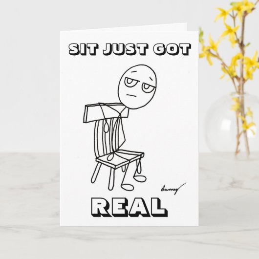 「私と得結婚す実在る」と言って座りなさい。 カード (黄色い花)