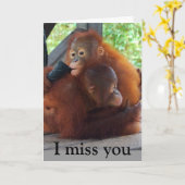 私と恋しく思お前のハグのカード カード (黄色い花)