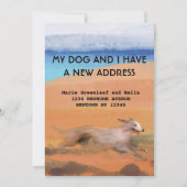 私と愛犬は引っ越しました 案内状 (正面)