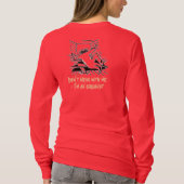 私と暗いティーを台なしにしないで下さい Tシャツ (裏面)