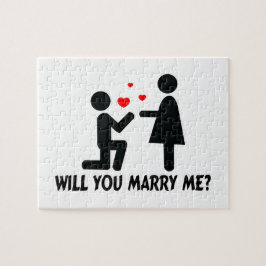 私と曲げました膝の人及び女性を結婚します ジグソーパズル