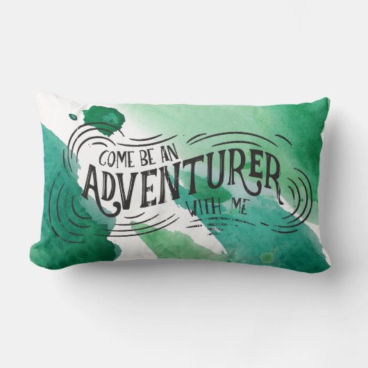 私と来一緒に冒険家になる ランバークッション (正面)