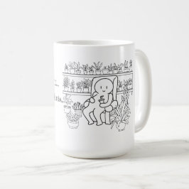 私と植物たち コーヒーマグカップ