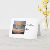 私と歩かせる、幸せな父の日 カード (黄色い花)