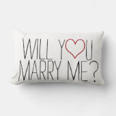 私と求婚の枕結婚して下さい ランバークッション (正面)