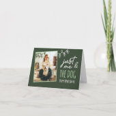 私と犬だけのハッピー ホリデー 折りたたみカード シーズンカード (正面)