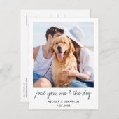 私と犬の結婚式だけデートを残して 案内ポストカード (正面/裏面)