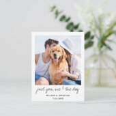 私と犬の結婚式だけデートを残して 案内ポストカード (スタンド正面)