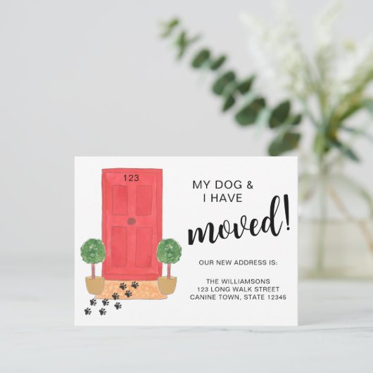 私と犬は引っ越してきた 案内ポストカード (スタンド正面)