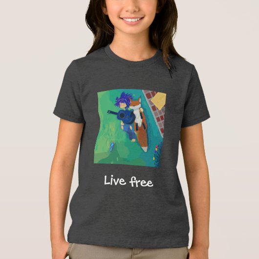 私と狐 トライブレンドＴシャツ (正面)