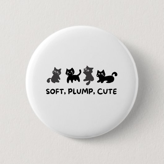 私と猫がTシャツの猫好き 缶バッジ (正面)
