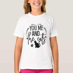 私と猫たち Tシャツ