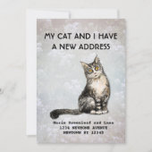 私と猫の引っ越しのお知らせです 案内状 (正面)