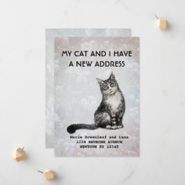 私と猫の引っ越しのお知らせ 案内状