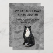 私と猫の引っ越しのお知らせ 案内状 (正面/裏面)