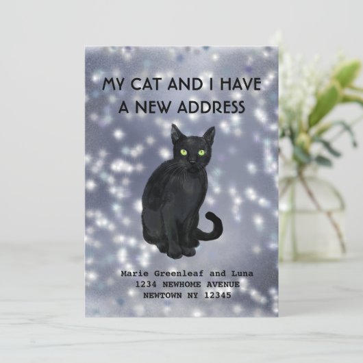 私と猫の引っ越しのお知らせ 案内状 (スタンド正面)