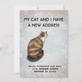 私と猫の引っ越しのお知らせ 案内状 (正面)