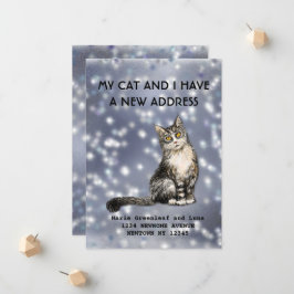 私と猫の引っ越しのお知らせ 案内状