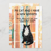 私と猫の引っ越しのお知らせ 案内状 (正面/裏面)