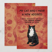 私と猫の引っ越しのお知らせ 案内状 (正面/裏面)