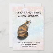 私と猫の引っ越しのお知らせ 案内状 (正面)