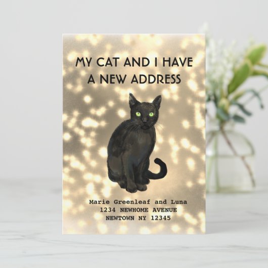 私と猫の引っ越しのお知らせ 案内状 (スタンド正面)