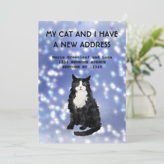 私と猫の引っ越しのお知らせ 案内状 (スタンド正面)