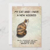 私と猫の引っ越しのお知らせ 案内状 (正面)