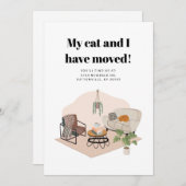 私と猫は転居先を変えた 案内状 (正面/裏面)