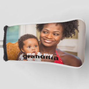 私と祖母の写真 ゴルフ ヘッド カバー