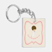 私と私たち全員のための小さな賛美祈りの言葉を言う キーホルダー (正面左)