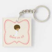 私と私たち全員のための小さな賛美祈りの言葉を言う キーホルダー (裏面)